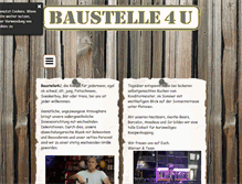 Tablet Screenshot of baustelle4u.com